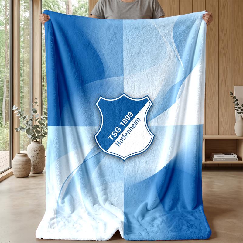 TSG Hoffenheim FC Soft Flannel Fleece Blanket Lightweight Cozy Warm Throw Blanket For Sofa Bed Home Decor