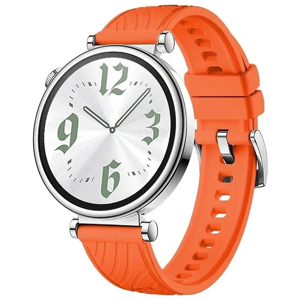 Silicone 18mm Strap for HUAWEI WATCH Band GT 5 4 41mm Bracelet For Garmin Forerunner 265S 255S/Vivoacrive 4S 3S/Venu 3S 2S Bands