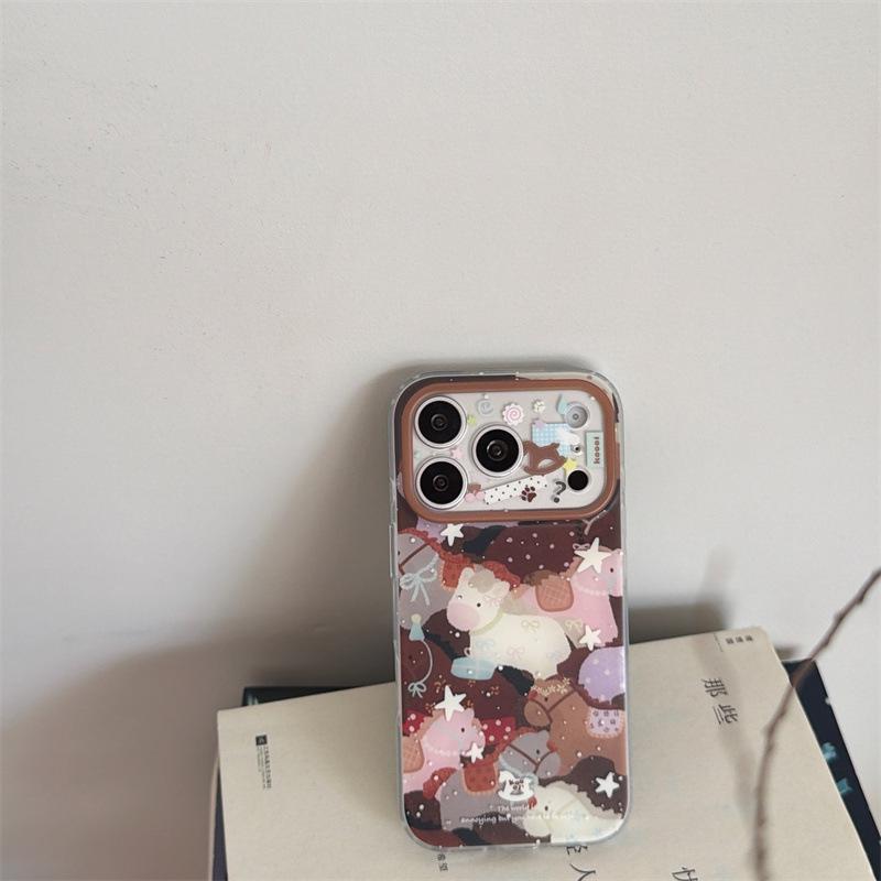 

Customized Ink Splash Stars Horse iPhone Case for iPhone 17/16 Pro Max/15/14 - New Style iPhone 13