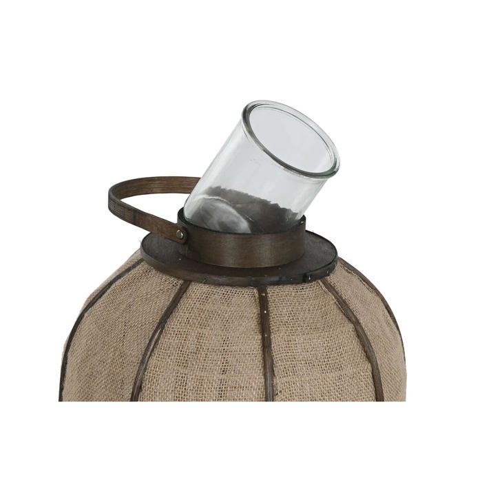 Bougeoir en jute et bambou - Home ESPRIT - 33x33x61,5 cm - Multicolore - Naturel - Décoration intérieure