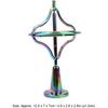 TOPINCN Alloy Gyroscope Toy Stress Relief Fingertip Toy for Adult withDecompression Bright Colorful Metal FrameDecompression Toy Adult Toy (Colorful)