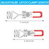 6Pcs Toggle Latch Clamp Adjustable Toggle Clamps Latch Heavy Duty Toggle Latches 330Lbs Holding Capacity Pull Latch Clamp