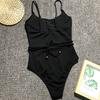 Wysokiej Talii Kostium Kąpielowy Damski Jednoczęściowy Damski Strój Kąpielowy Body Kostium Pływacki Trikini Dopasowany Rozmiar Stroje Kąpielowe Damskie Monokini