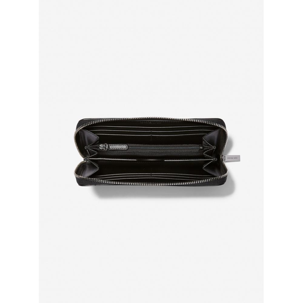 Michael Kors Cooper Pebble Leather Smartphone Wallet 36s4lcoz3l1 Black