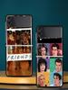 Friends Hard PC Phone Case For Samsung Galaxy Z Flip 7 6 5 4 Black Cover For Galaxy Z Flip 3 Foldable Fundas Shell Capas Coque