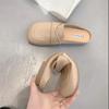 Baotou Slippers Women's Outer Wear 2025 Summer New One-pedal Muller Shoes Fashionable Versatile Evening Wind Lazy Half Drag