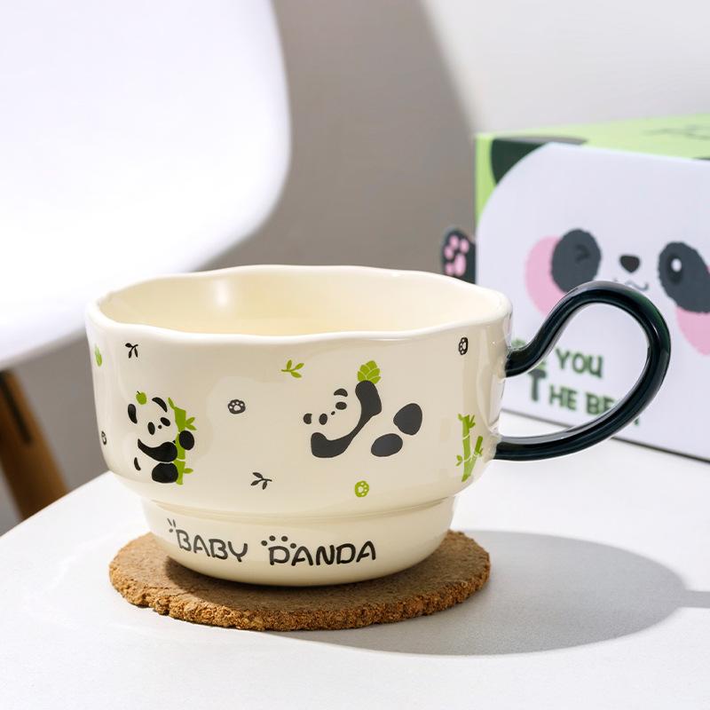 

Graduation Season Gift for Girls with High Looking Cats Ceramic Cups Couples Coffee Water Cups Best Friend Souvenir Gift Box 301-400ml