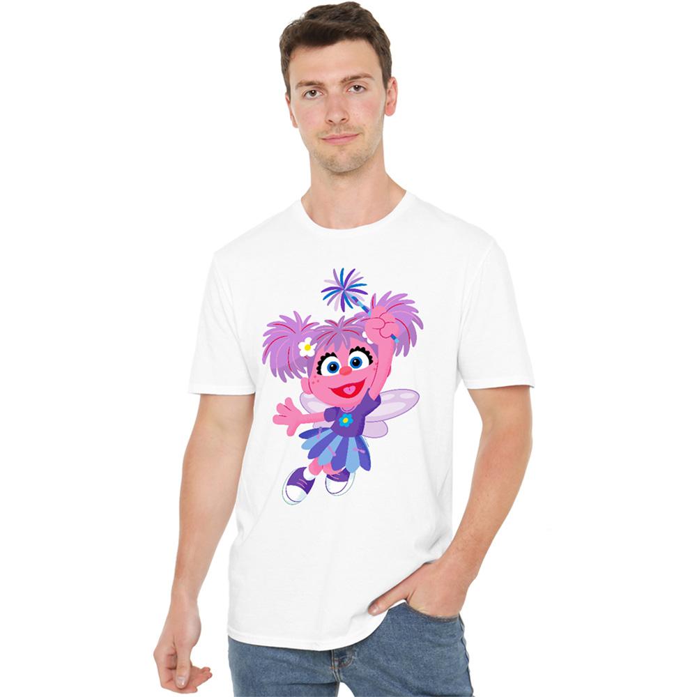 Sesame Street Unisex Adult Furry Friends Forever! Abby Cadabby T-Shirt