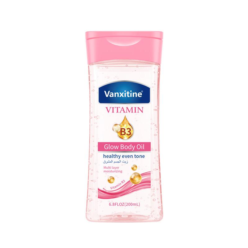 

200 мл Олія для тіла з вітаміном B3 Зволожує Пом якшує Шкіру Освітлює Відновлює Живить Не потребує змивання чорний