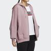 Adidas Striped Logo Patch Hooded Long Sleeve Jacket Women Jacket Magic-Purple Pink HM2811