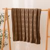 Stickad Pläd Filt för Soffa Soffa Säng Höst Lättviktig Mjuk Mysig Pläd Dekorativ