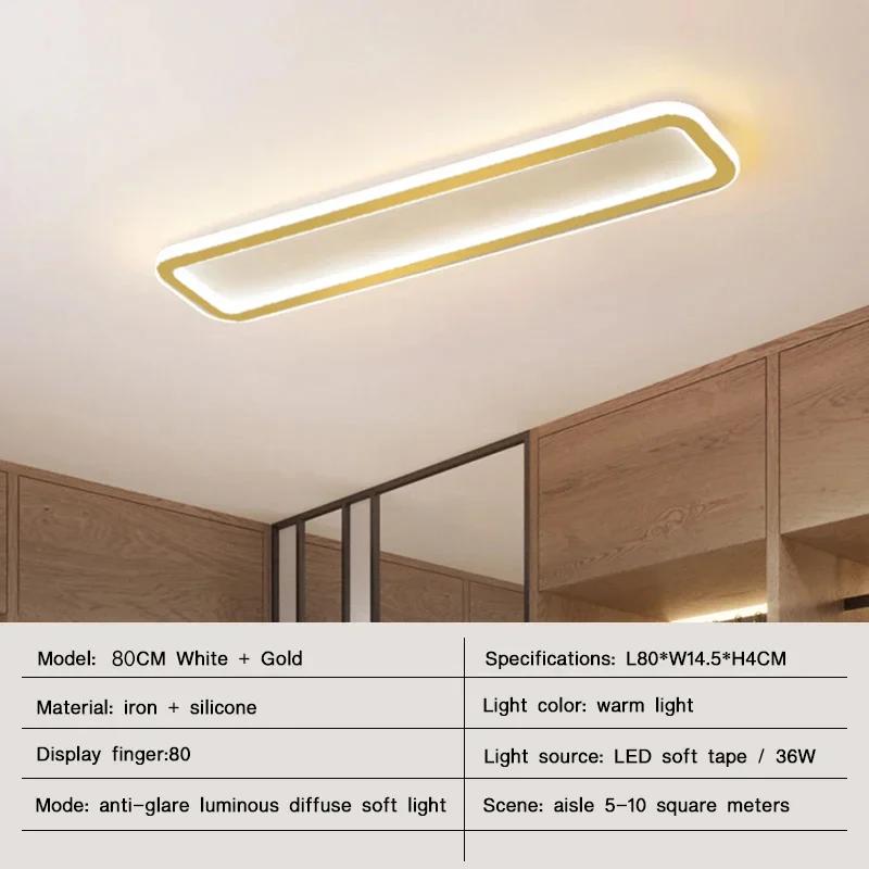 Modern LED Ceiling Lights for Living Room Bedroom  Balcony Aisle Hallway Lamps Strip Chandelier Indoor Lighting Fixtures Luster