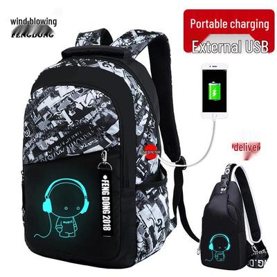 Universal Lightweight Large Capacity Backpack: Wear-resistant, Multifunctional, Load-reducing Travel & Student Schoolbag.