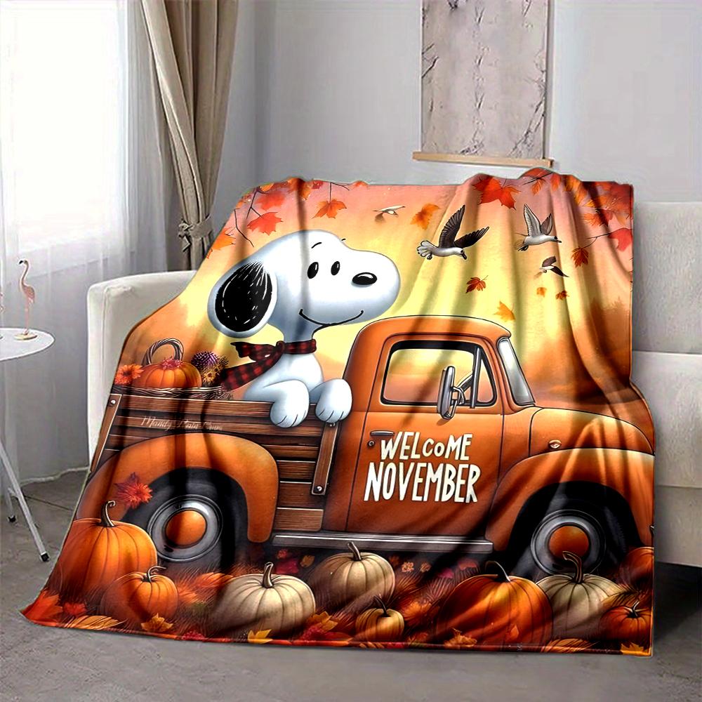 1Pc Snoopy Halloween Mummy Night Blanket Soft And Comfortable Casual Warm Camping Travel Christmas Halloween Gift M91796