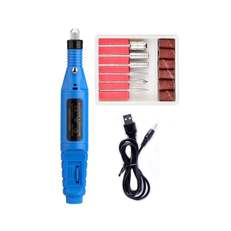 Portable Electric Nail Grinder Set - Cuticle Polish Remover Tool сумка)