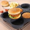 Silicone Hamburger Bun Mold Hamburger Bun Baking Pan Oven Baking Plate Bread Mold Kitchen Cooking Baking Tools