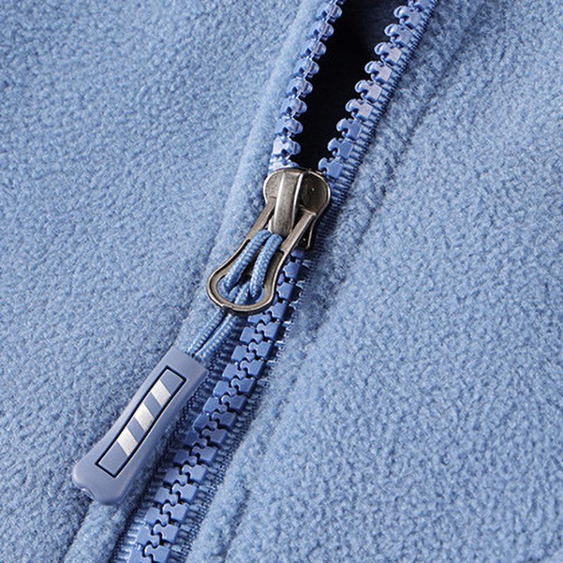 Herbst Herren Outdoor Freizeitweste Jacke Herren Uni Stehkragen Winddicht Polarfleece Weste Angeln Wandern Weste Mann