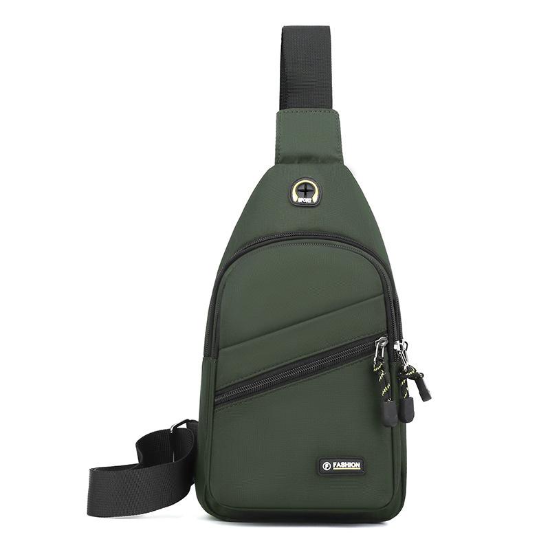 Men's breast bag, casual shoulder bag, light travel sports chest bag, versatile trend fashion men's crossbody small backpack