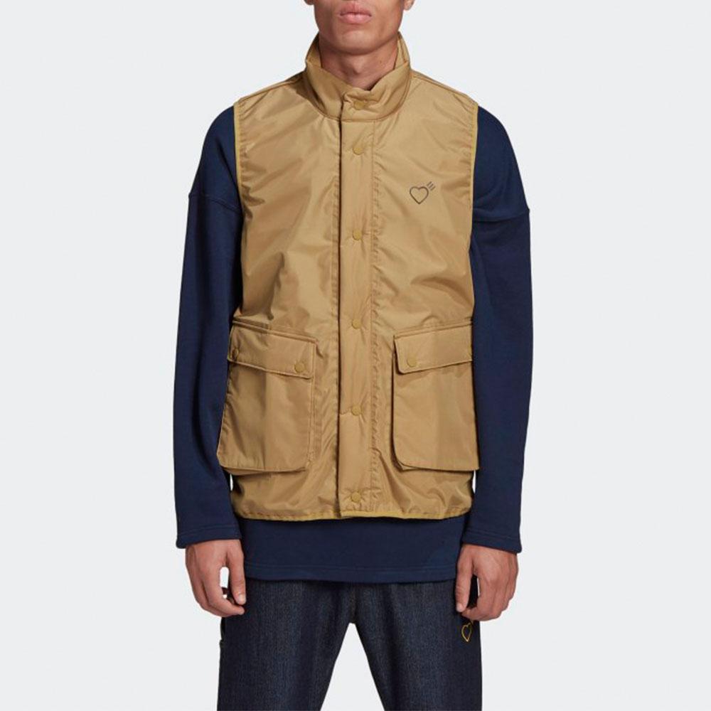 Adidas X Human Made Inflatable Vest Khaki Men Outerwear Tan