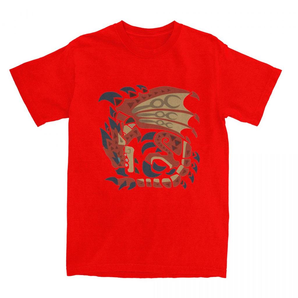 Monster Hunter T-Shirt Summer Rathalos Aesthetic T-Shirts 100 Cotton Fashion Tee Shirt For Men Short-Sleeved Custom DIY Clothes