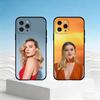 M-Margot Robbie Handyhülle Für iPhone 17,16,15,14,13,12,11 Plus,Pro Max,SE4Weiche Silikon Schwarze Hülle