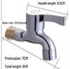 Dual-Use Pure Copper Washing Machine Faucet with Quick Open Feature