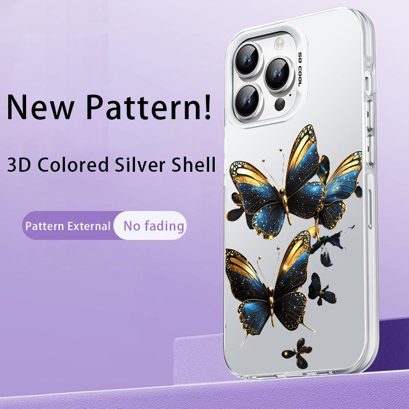 Modne etui na telefon z motywem motyla dla iPhone 16E 16 15 14 13 12 11 Pro Max XR X XS 7 8 14 15 Plus SE2 SE4 SE 2022 2020 2025 Pokrowiec