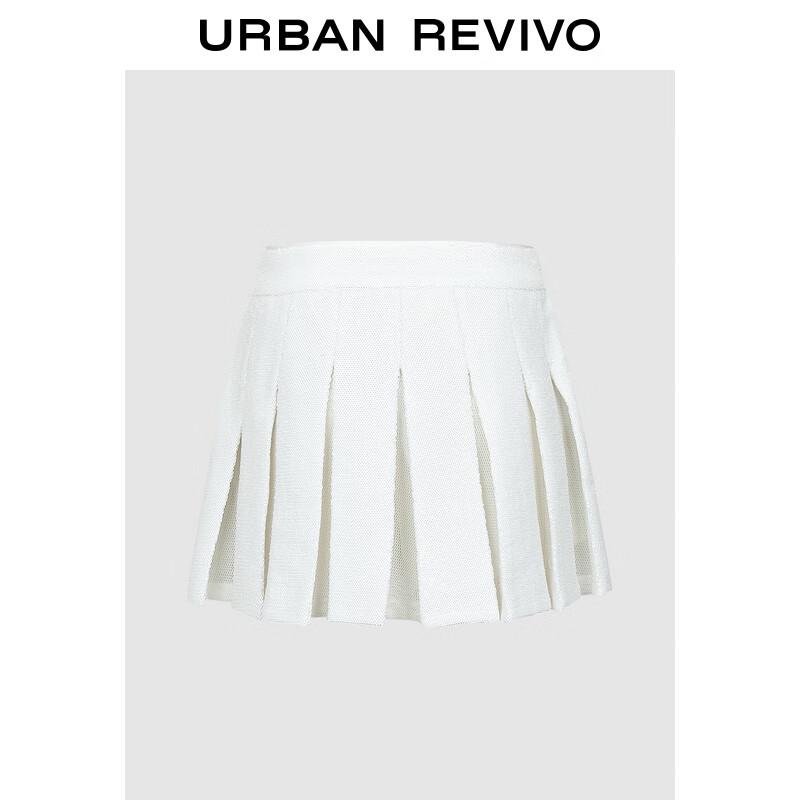 Женская блестящая мини-юбка А-силуэта со складками UR XXS