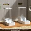 B Automatic Cat Feeder & Water Dispenser with Gravity Food Storage Container for Cats and Dogs