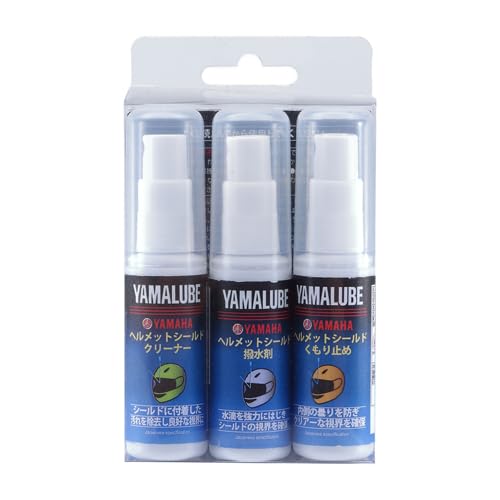 YAMAHA Motor (Yamaha) Yamalube Helmet Chemical Set for Motorcycle Helmet Shields (3-Pack), 20ml Each, 90793-40099