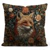 Cute Raccoon Pillow Cover Mushroom Forest Cushion Case Woodland Animal Decor Nature Lover Gift
