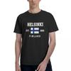 100% Baumwolle Helsinki Finnland Flagge T-Shirts Herren Freizeit-T-Shirts Damenbekleidung T-Shirts Oberteile Tees S6XL Geschenk