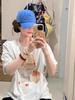 Women's American Retro Pure Cotton Oversized T-shirt - Summer 2025 Niche Design