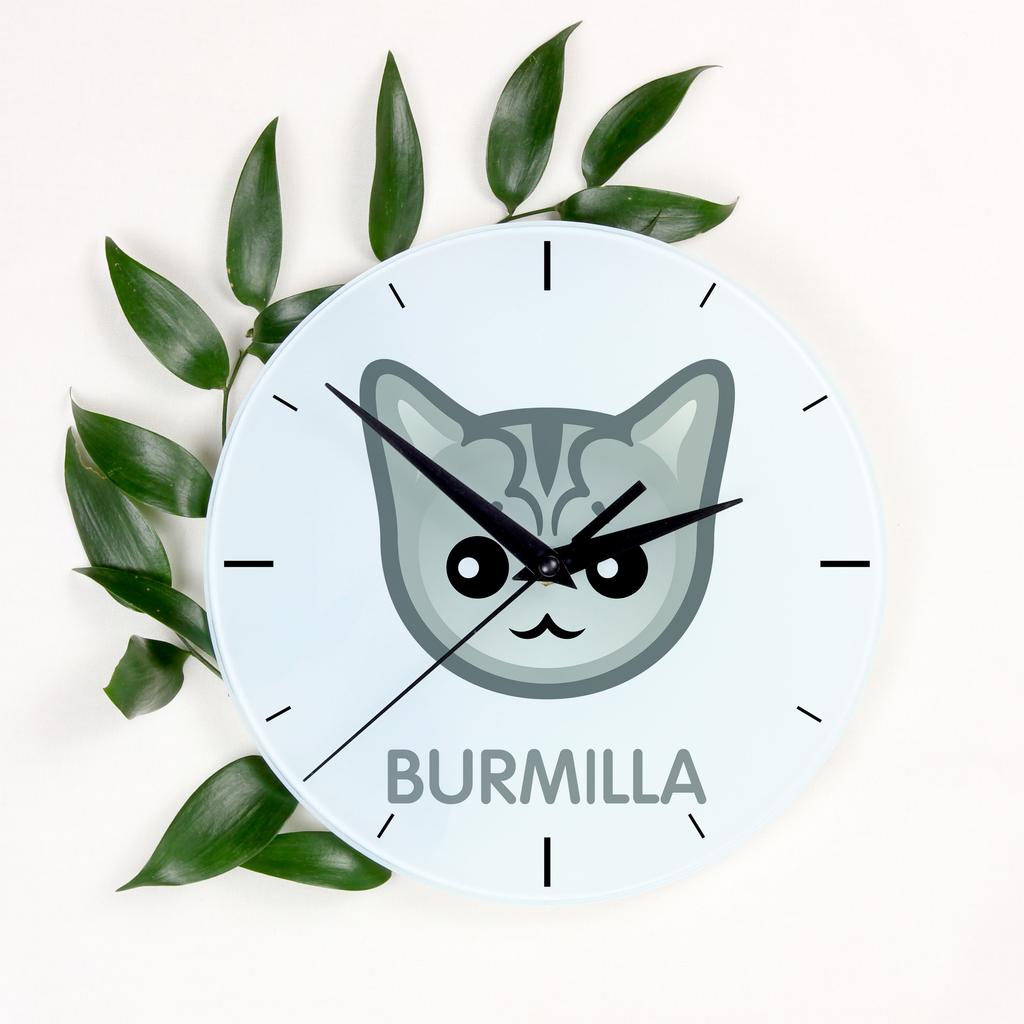 Burmilla -Zegar Mdf Z Grafiką I Napisem Marki Art-Dog