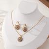 Fashionable and elegant hand-painted floral pattern simple and exquisite design women's jewelry set