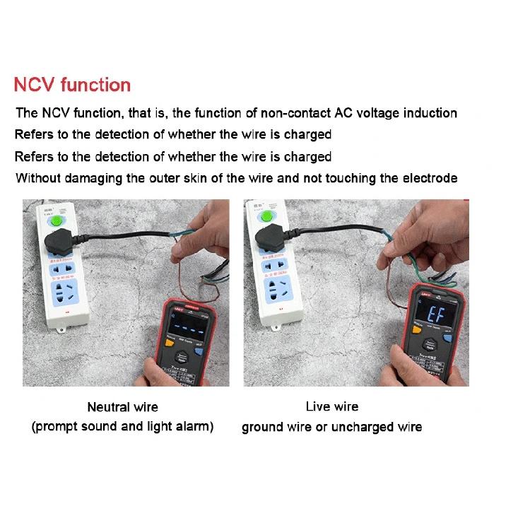 UNI-T UT123 UT123D Smart Multimeter Digital Professional Electric Tester Voltage Resistance Continuity NCV Electrician Meter