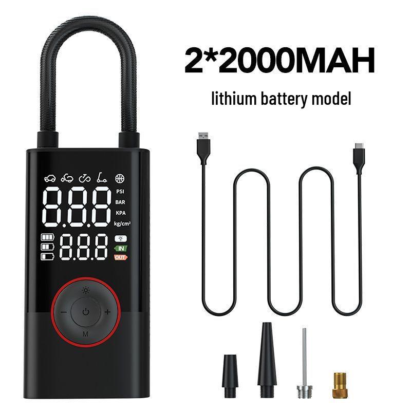 

Беспроводной умный портативный насос для шин для автомобилей и велосипедов