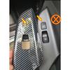ABS Carbon Fiber for Hyundai Kona Kauai Encino 2017 2018   Car Window Lift Door Armrest Glass Button Switch Accessories