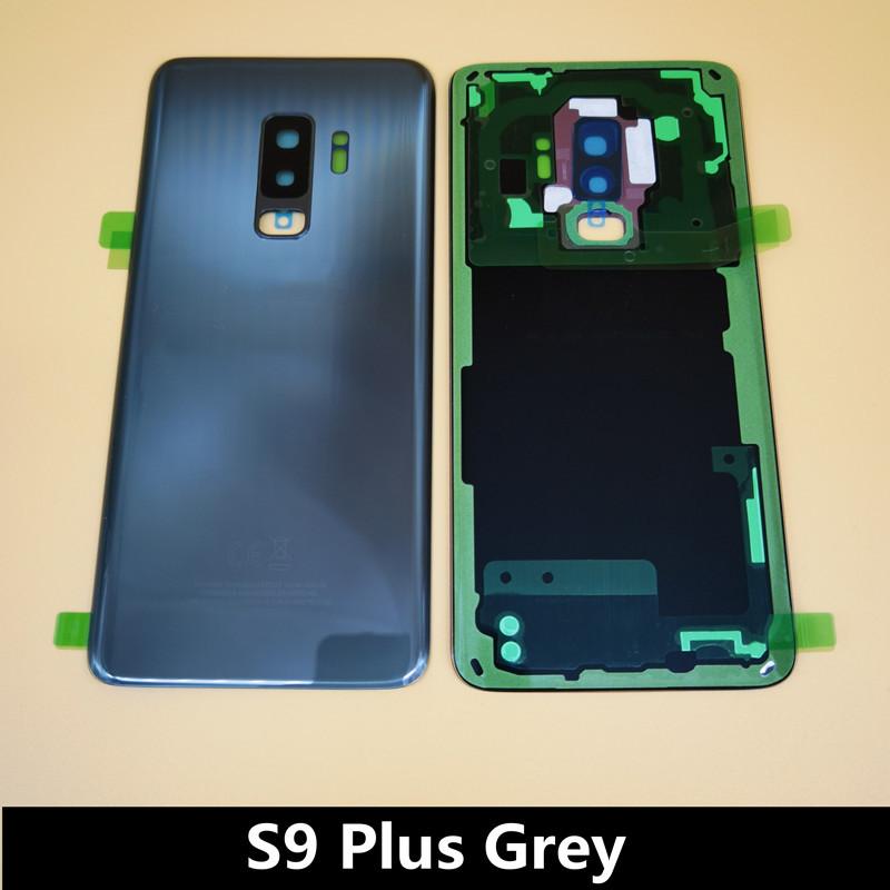 Back Glass Replacement G965 G960 Battery Rear Door   with Camera Lens CE  Sticker For Samsung Galaxy S9 S9+