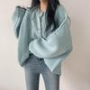 Long Sleeve Loose Knit Cardigan - Women's Versatile Retro Sweater, Round Neck, Lazy Style for Spring & Autumn
