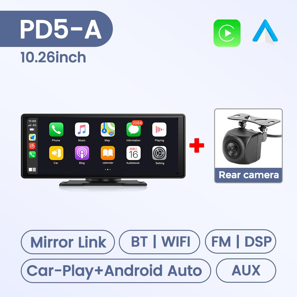 10.26/6.86inch Universal Car Raido Screen Multimedia Player Smart Screen Car Intelligent Systems Wireless Android Auto Carplay