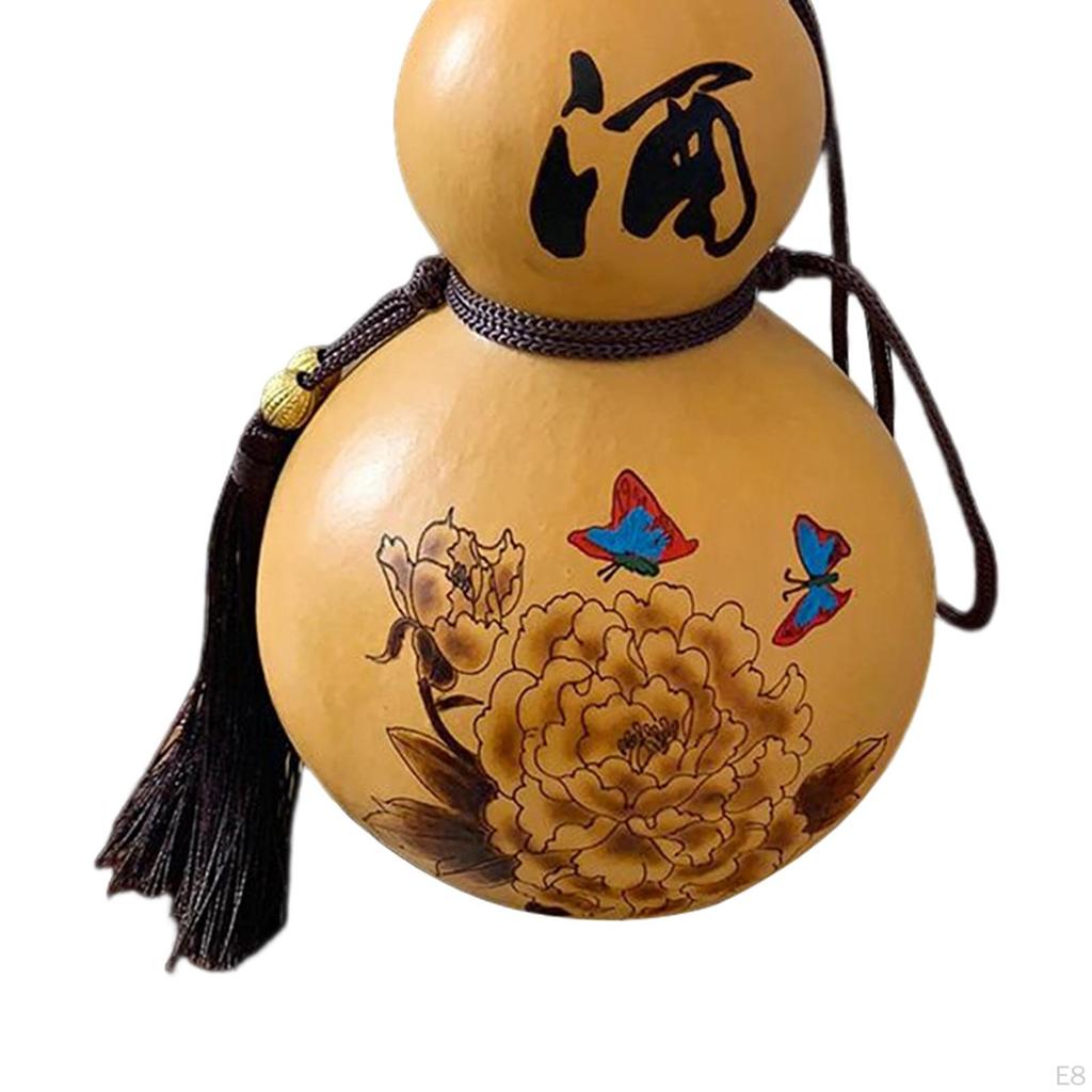 150ml Gourd Water Bottle Drink with Lid Desktop Decoration Kettle Photography Props Pendant