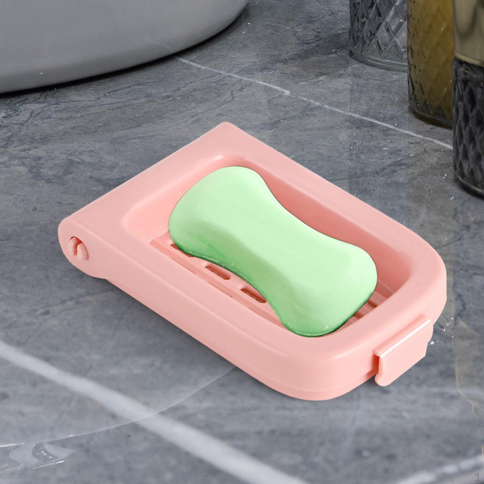 

Компактная мыльница для душа и организации пространства на кухне розовый