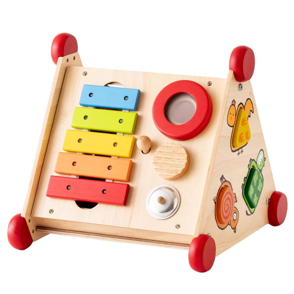 Toy Fingertip Lesson Box Educational Toy Wooden Toy 1 Year Old 2 Year Old Birthday Present Boys Girls Musical Instrument Inset Shape Matching Edutē