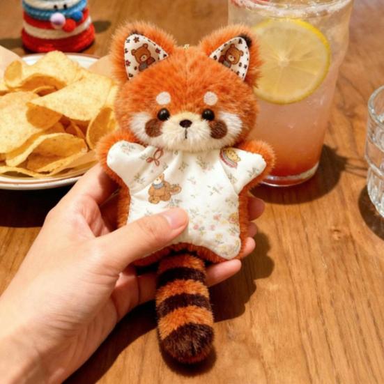 DIY Raccoon Plushie Kit Soft Fabric And Stuffing Create Your Own Cuddle Toy for Car Keychain Decor Creative Gift for Friends Couples