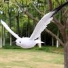 Simulated Feathered Seagulls Bird Sculpture Hanging Garden Ornament For Outdoor Balconies Wedding Parties Decoration