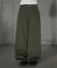 CHICKS Cotton Cut-Out Balloon Pants Khaki