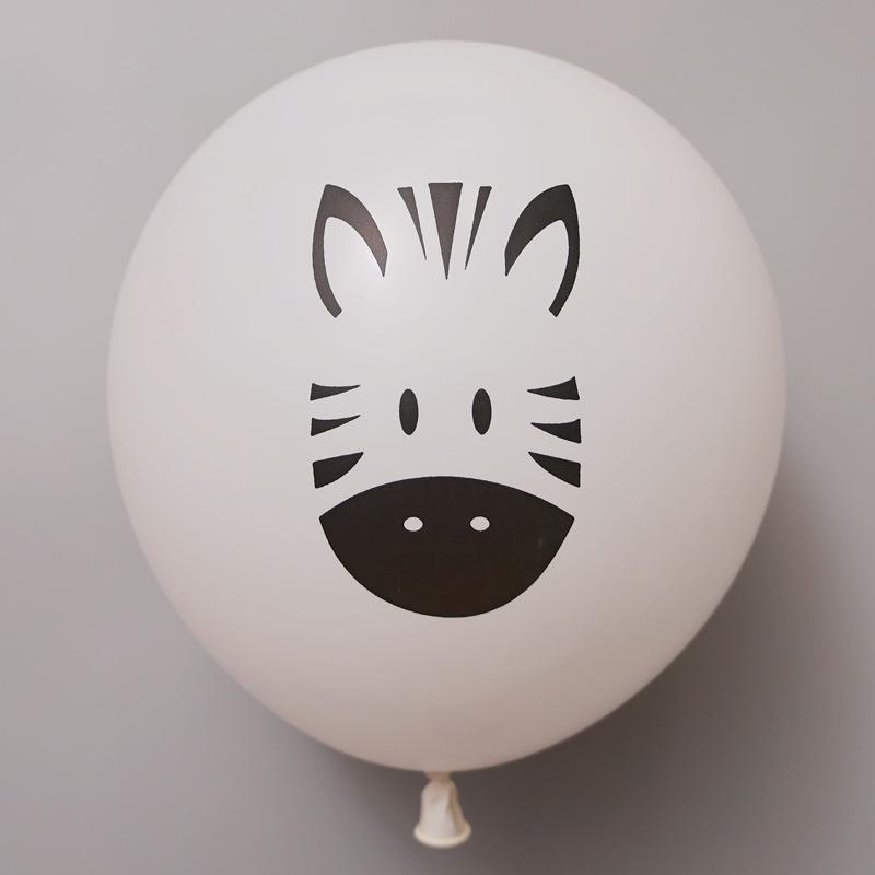 Balões de Látex Espessos com Tema de Animais da Selva para Decorações de Festa de Aniversário Infantil