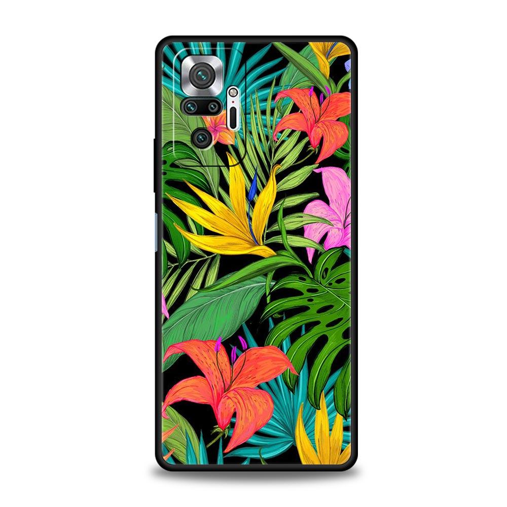 

Vintage Banana Leaf Flower Phone Case For Xiaomi Redmi Note 13 12 5G 11 10 Pro Plus 4G 9S 9 8 7 9T 13C 10C 9C 9A Silicone Cover Redmi Note 12 5G