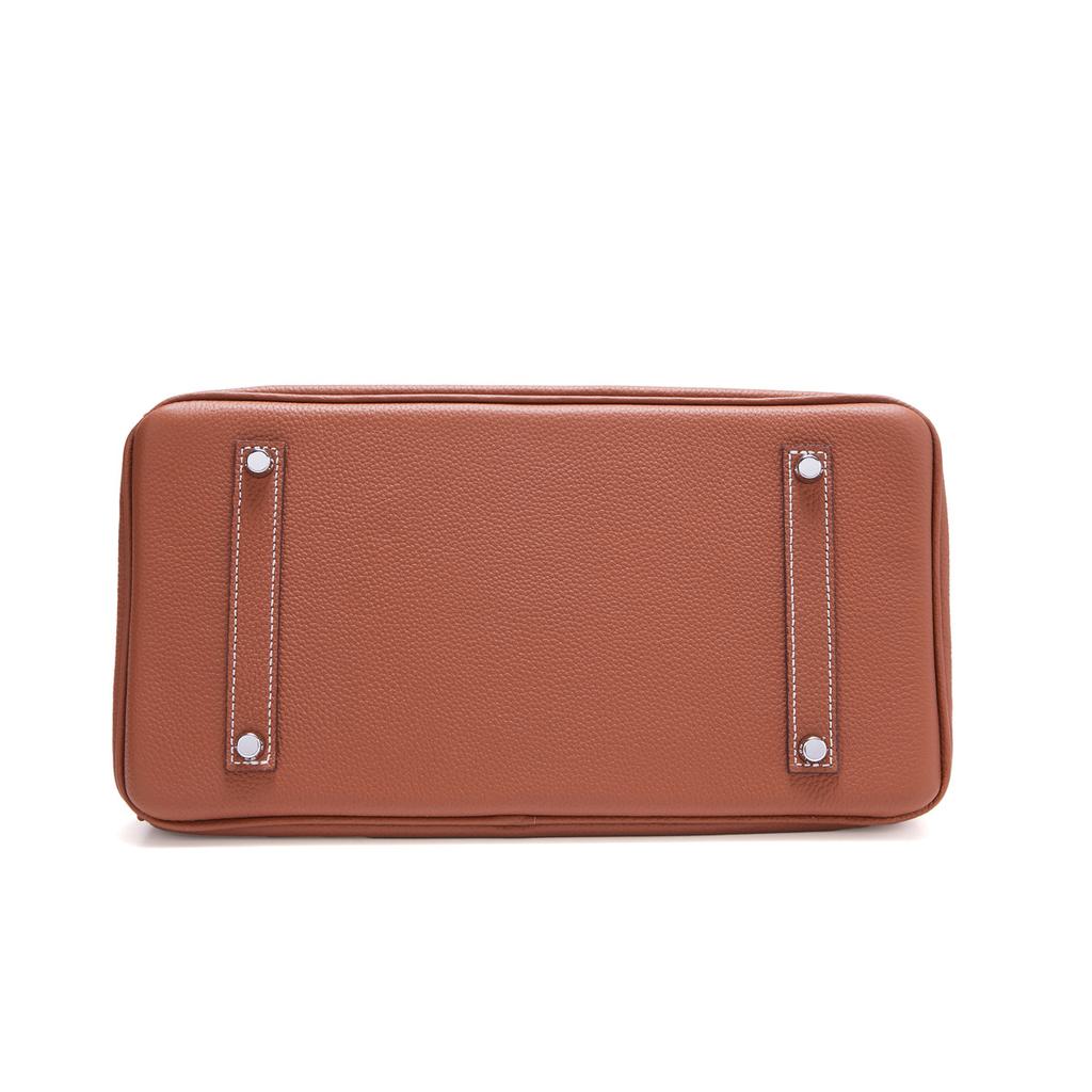 Silberschnalle Togo kleines Muster, echtes Leder Außenhandel neu erste Schicht Rindsleder High-End große Kapazität Handtasche Damen große Tasche